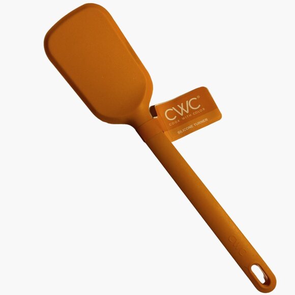 CWC Silicone Turner Spatula Orange Cook With Color Kitchen Utensil - Picture 1 of 5